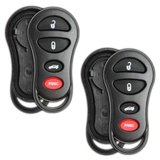2 Key Fob Remote Shell Case Replacement for Jeep Chrysler Dodge 04602260 17T 9T