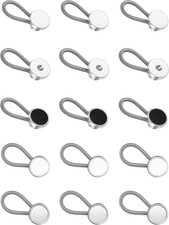 12-15 Pcs Collar Extenders for Mens Shirts, Elastic Neck Button Extenders for Su