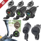 Socket QC 3.0 USB charger socket 12V/24V for motorcycle waterproof car vehicle