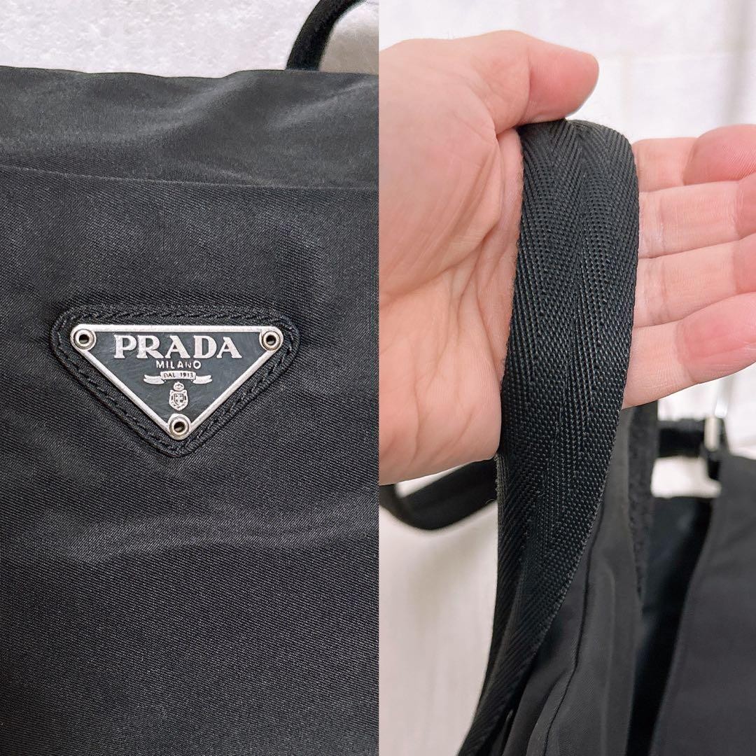 Excellent Condition PRADA One Shoulder Bag Nylon Black thumbnail 5