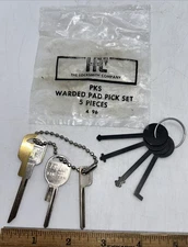 HPC Locksmith Company PKS Warded Pad Pick Set + Curtis B-86 & Taylor B45