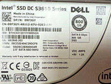 Dell Intel DC S3610 SSDSC2BX800G4R 800GB 2.5" SATA Solid State Drive 09F3GY