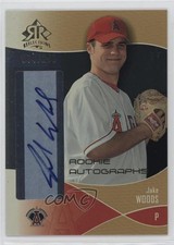 2004 Upper Deck Reflections Rookie Auto Gold 74/250 Jake Woods #110 Auto sh7