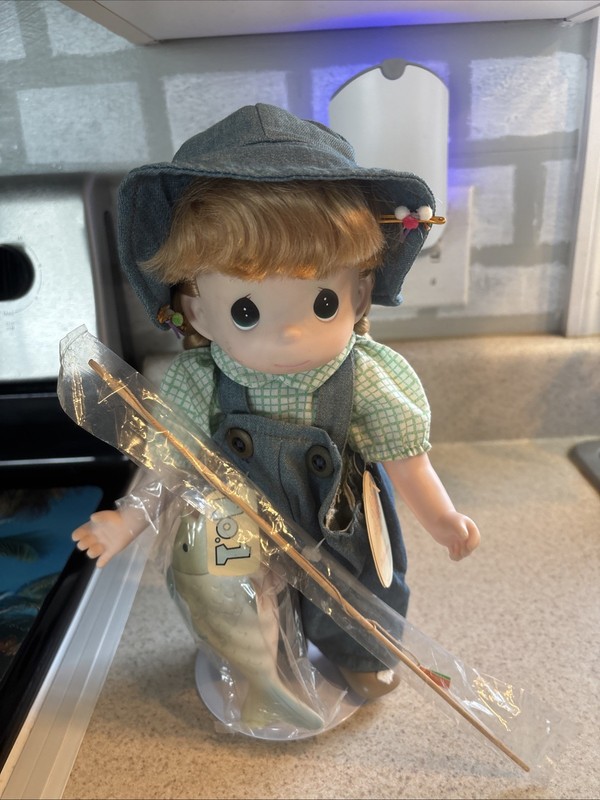 Precious Moments 13 Inch Doll. Her Name Is Nancy And She’s Going Fishing!