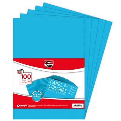 Paper 65009236  Packung mit 100 Blatt, 80 g, Papier, intensives Türkis, A4