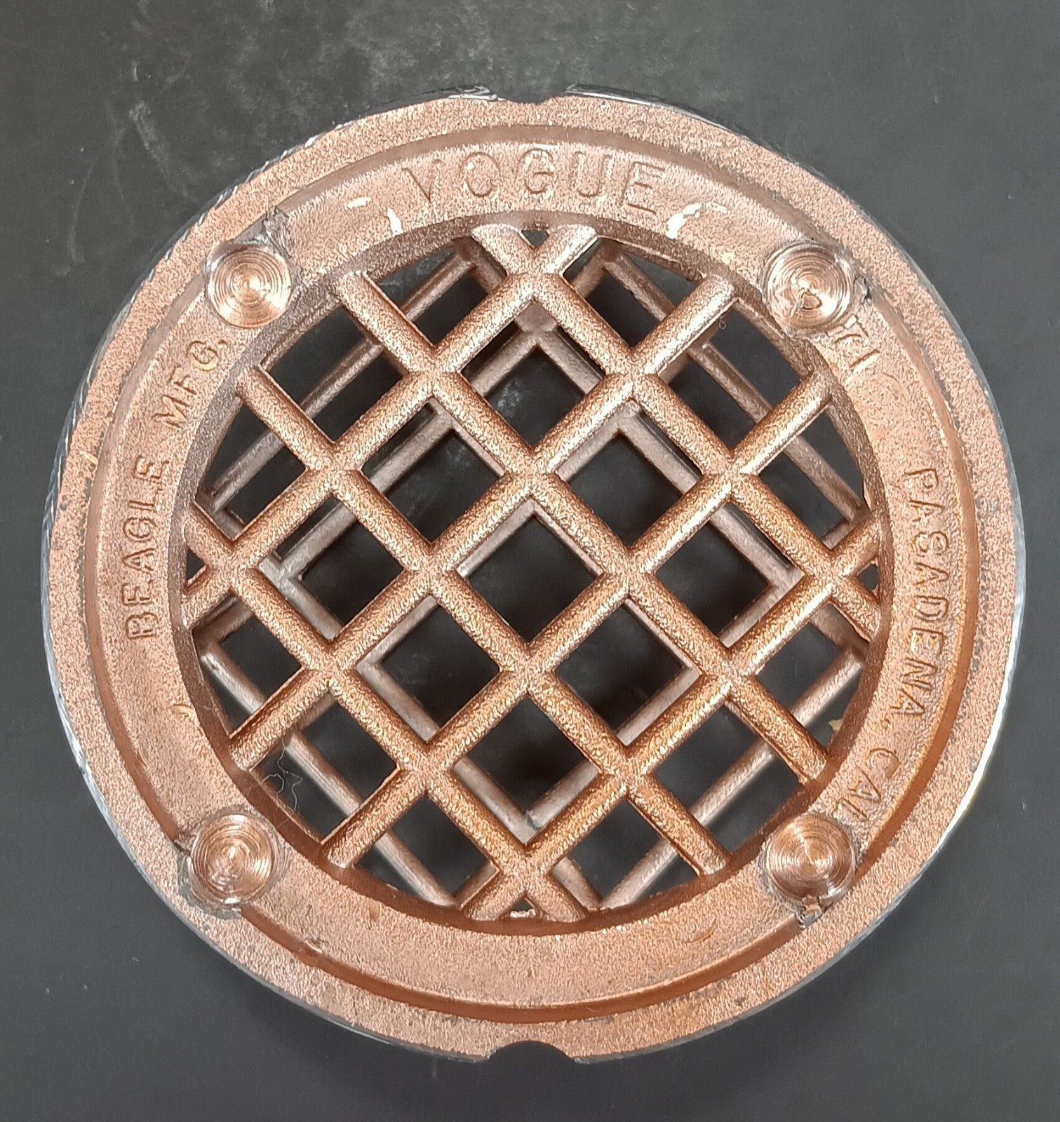 VTG Flower Frog Dish Bowl-O-Beauty Floral Arrangement Planter Bronze MCM Vogue