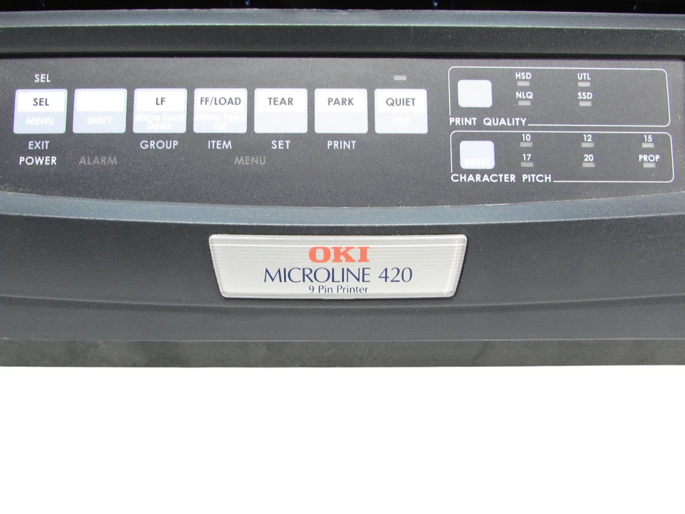 Okidata Oki Microline 420 Dot Matrix Black Printer D22900A - Image 2 of 4