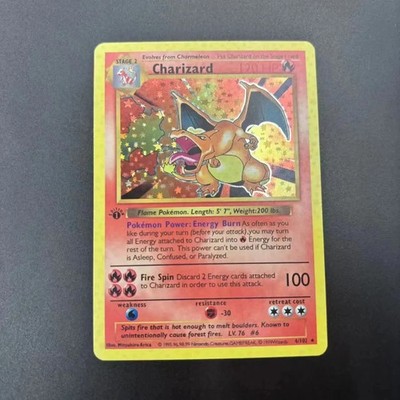 1996 1st Edition Set Charizard Venusaur Blastoise 25th Anniversary Cards..