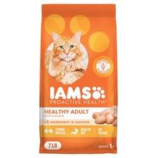 IAMS Proactive Health Dry Cat Food, Healthy 7 Pound (Pack of 1), Natural  3.81 per pound