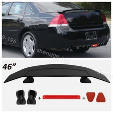 46 Rear Trunk Spoiler Wing Gt Style Matte Black For Chevrolet Impala 2006-13
