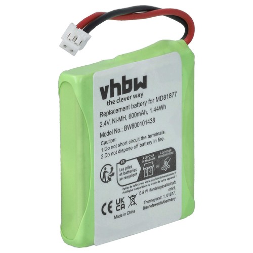 Akku für VTech VT2020 VT1100 600mAh 2,4V - Afbeelding 1 van 9