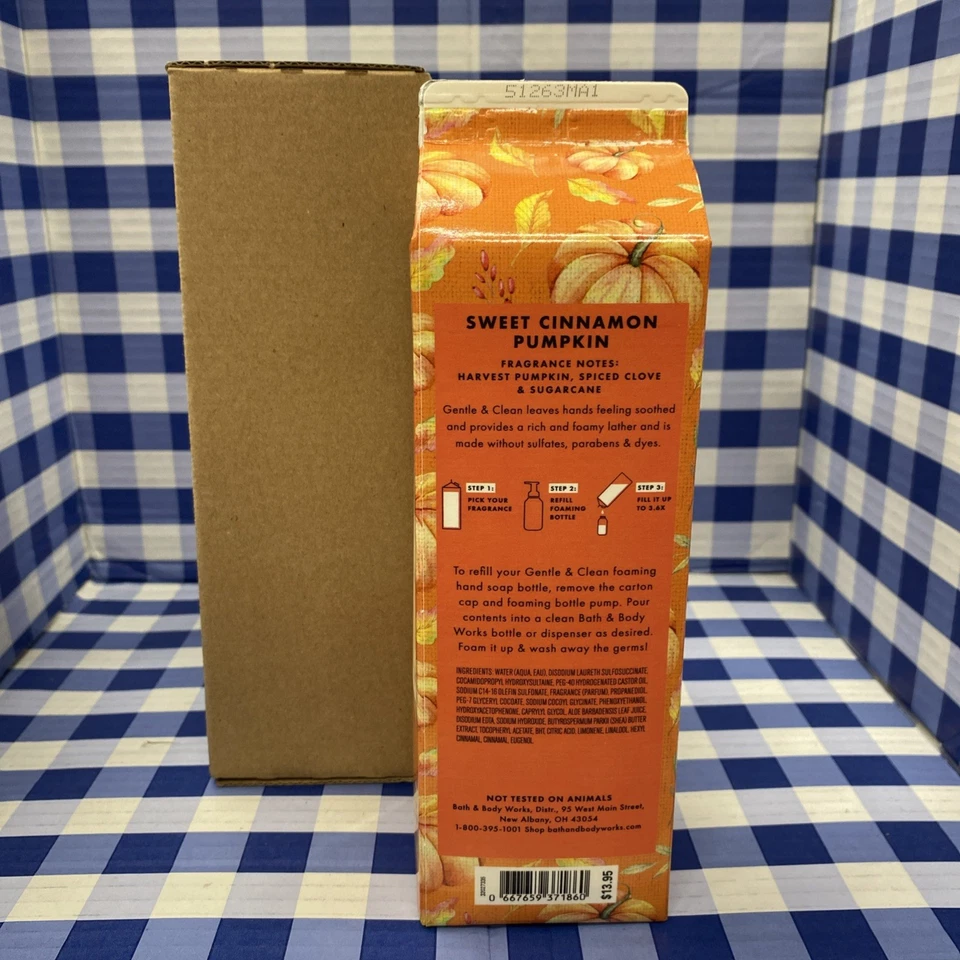 Sweet Cinnamon Pumpkin Gentle Foaming Hand Soap Refill 32 Oz - Bath & Body Works - Image 2 of 4