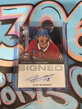 Alex Newhook Signed 2023-24 Upper Deck SP Game Used Montreal Canadiens (CH)