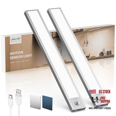 Under Cabinet Lighting Wireless, 2 Pack 1500mAh Dimmable Motion 8.3 inch 6500K