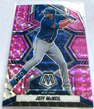 2022 Panini Mosaic Baseball Jeff McNeil New York Mets Camo Pink Prizm #107