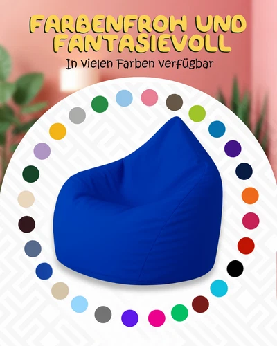 PatchHome Sitzsack XL- Jumbo Sitzkissen Bodenkissen Kinder und Erwachsene - Bild 43 von 203