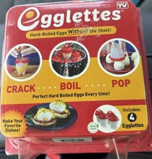 NEW Egglettes Egglets Silicone Egg Eggs Cooking Cups 4-Pack