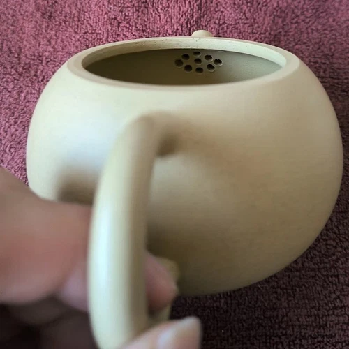 220ml Xishi Pot Real Yixing Zisha Green Clay Marked Tea Pot Handmade On Sales - Picture 12 of 17