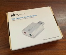 USB External Stereo Sound Adapter pc/mac 