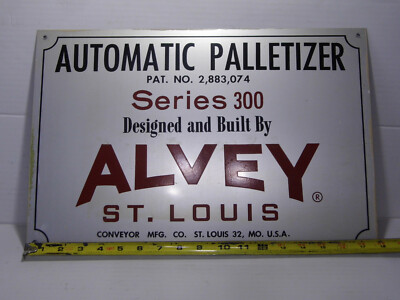 Alvey Conveyor Manufacturing Co. Palletizer Series 300 Metal ...