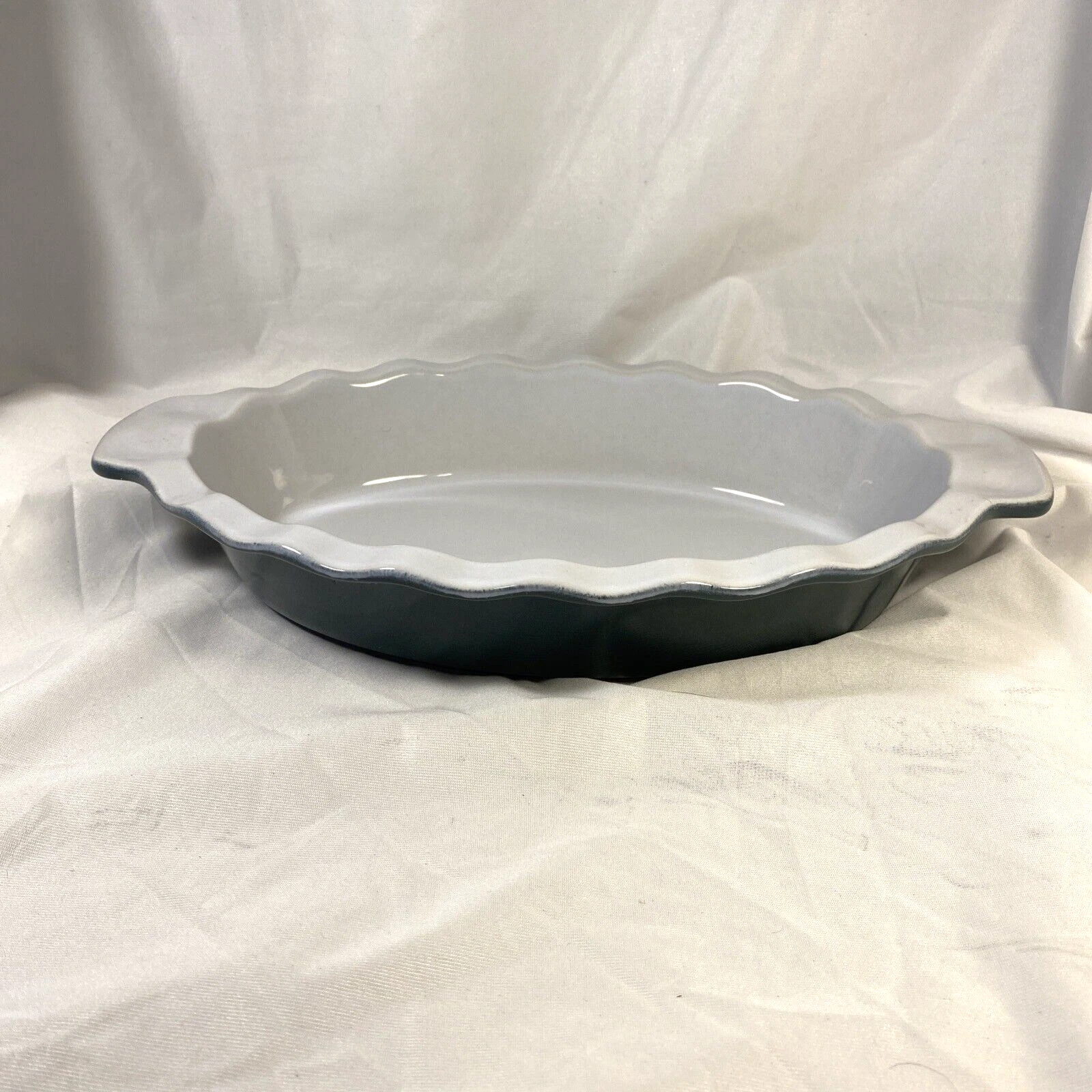 Emile Henry Ceramic Pie Plate Blue/Green 0307-01.78 , France