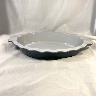 Emile Henry Ceramic Pie Plate Blue/Green 0307-01.78 , France