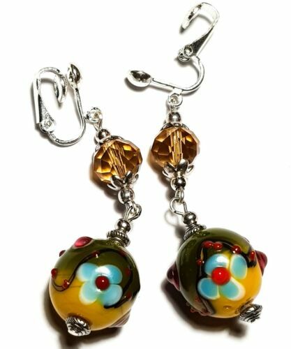 Kiwi Green Fire Opal Stick Earrings - Silver Filled Dangle Earrings For Women