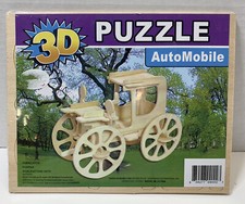 Puzzle 3D Wooden Jigsaw AutoMobile Car 2011 Sealed New