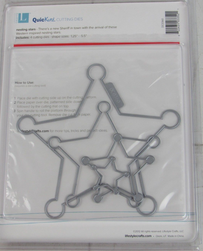Lifestyle Crafts/QuicKutz, Nesting Stars, 4 Cutting Dies, DC-0360 - Bild 2 von 2