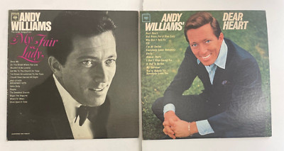 Lot of 2 Andy Williams Dear Heart & My Fair Lady Columbia LPs Vinyl VG+