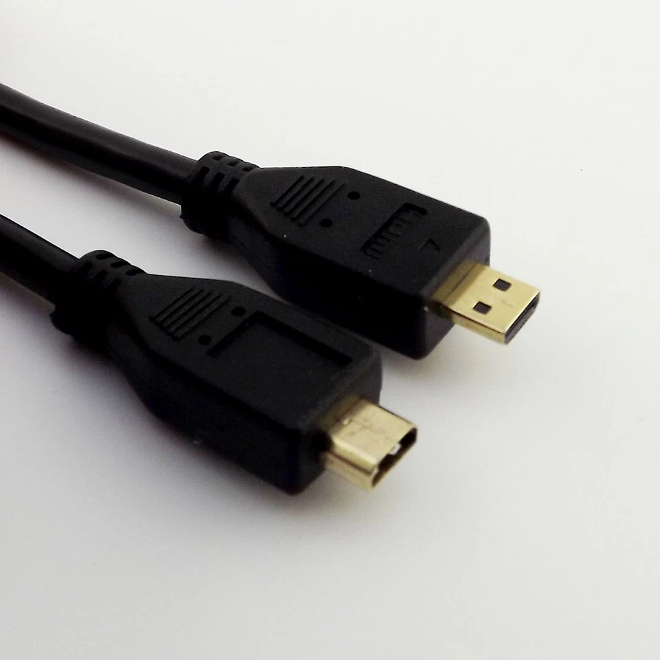 High Speed 1FT Black Micro HDMI 1.4 D Female to Micro HDMI Male Extension Cable - Image 2 of 4
