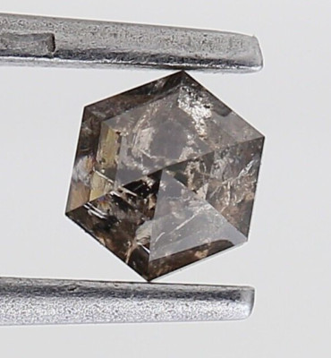 0.41 Karat Hexagon Form Brilliant Schliff Loser Diamant,Naturbraun Diamant 4.5mm