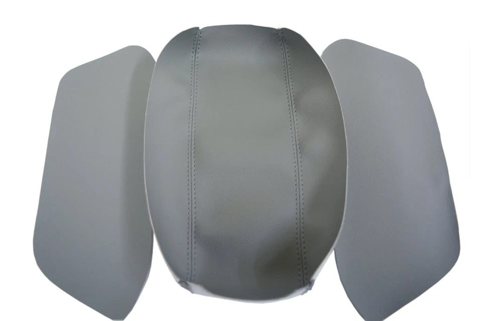 Fits 06-11 Hyundai Azera Synthetic Leather Armrest Center Console Lid Cover Gray - Image 2 of 2
