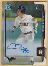 2015 Bowman Chrome Draft Draft Pick Autographs #BCACBI Conor Biggio