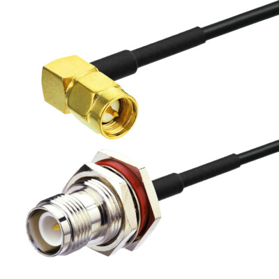 Superbat RG174 SMA Stecker to RP-TNC Buchse RF Koaxial Verlängerung Kabel 15CM