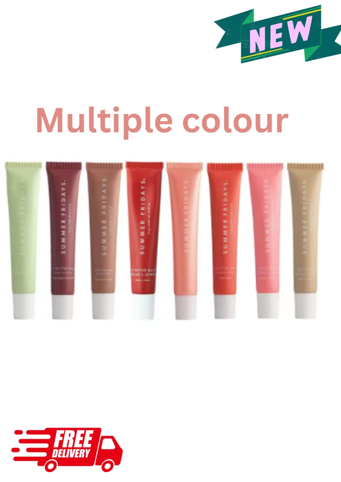 BRANDED Summer Fridays Lip Butter Balm New With Sealed Box 0.5 oz/15g Hydration Shine UK
