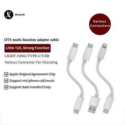 OTG multi-function adapter cable TPYE-C to Light-ning to USB for iphone 13 14 15