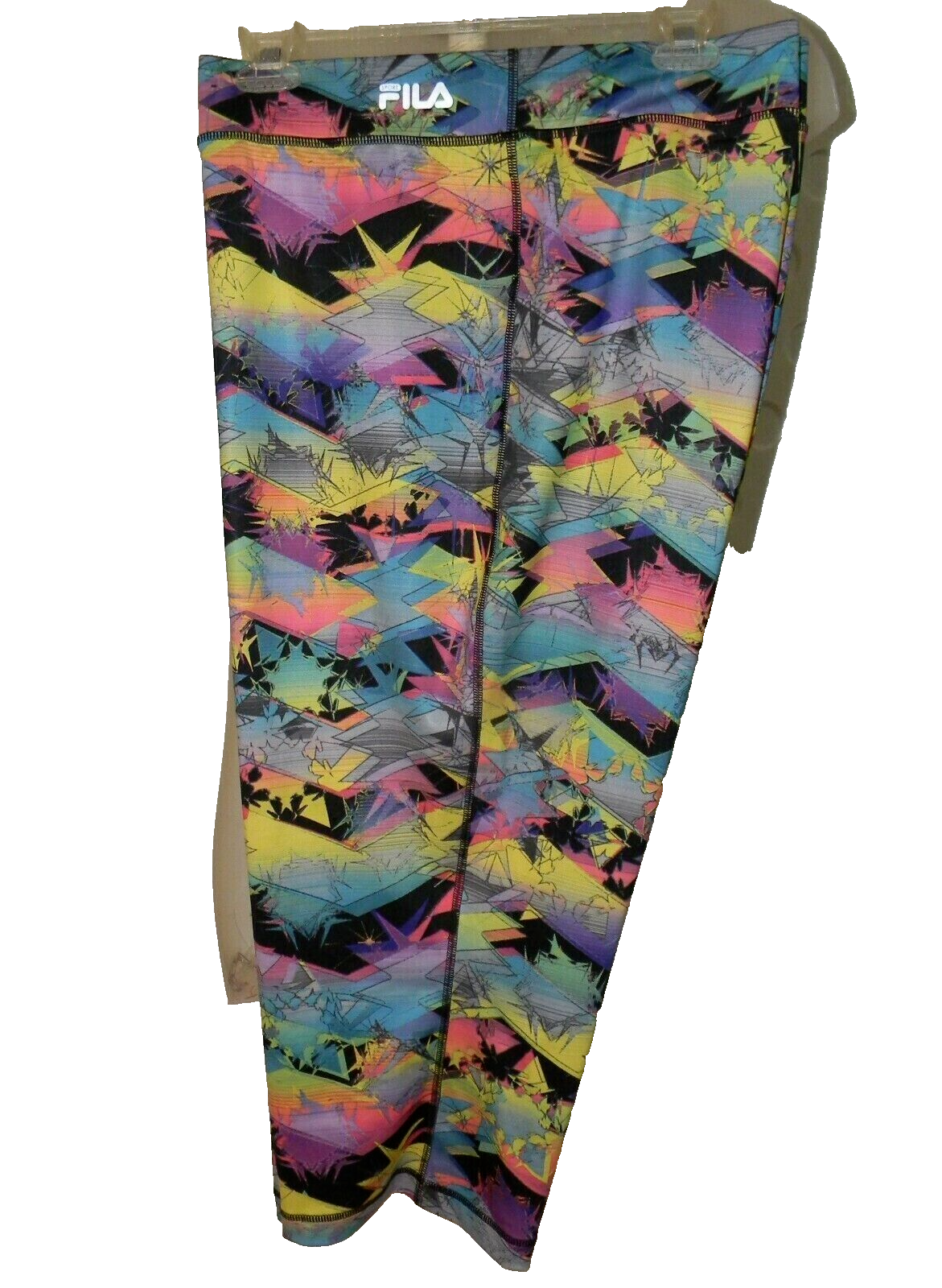 Leggings da corsa Fila Sports Maui Skimmer Capri stampa elettrica 3X