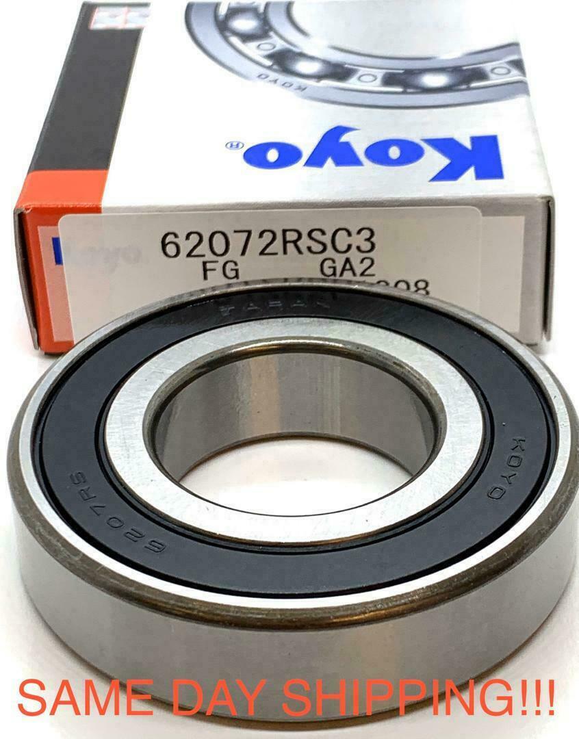 Koyo JAPAN 6207 2RS C3 Deep Groove Ball Bearing, Rubber Sealed