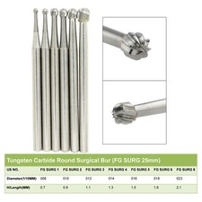 Dental Carbide Burs Long FG 557 556 558 330 2 3 4 5 FG SURG For High Speed