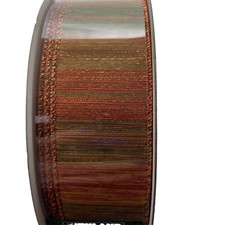 Kirkland Signature Wire Edged Fall Variegated Sheer Ribbon 50 yards x 1.5 inches