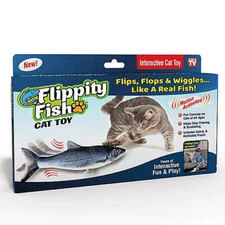 Flippity Fish Deluxe Motion Activated Interactive Cat Toy