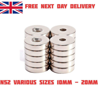10 Magneti Al Neodimio Con Foro M4 - D20 Mm, Forza 10 Kg Per Fai Da Te O - Foto 11