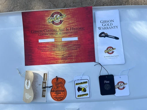 Gibson Custom Shop COA Certificate Warranty Tag Set Les Paul R9 R8 R7 R0 SG