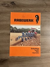 Orig. RABEWERK Prospekt Brochure SCHLÜTER Traktor Schlepper Pflug LandmaschineE5