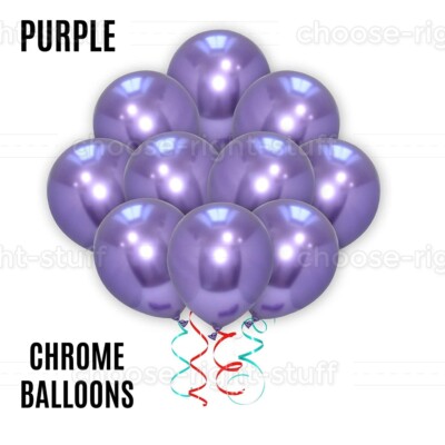 25-50 CHROM METALLIC LATEX PERLEN 5'' BALLONSelium/Luft Hochzeit Geburtstag Party