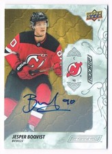 2019-20 Upper Deck Engrained Rookie Autograph Oak Auto #57 Jesper Boqvist !!