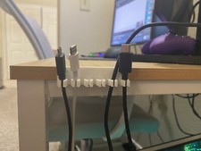 Black Cable Manager for Chargers Headphones etc. 
