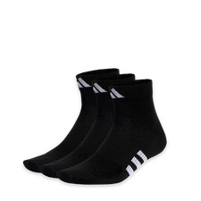adidas Performance Light Mid Socks 3 Pairs Black Sport Casual Socks IC9530