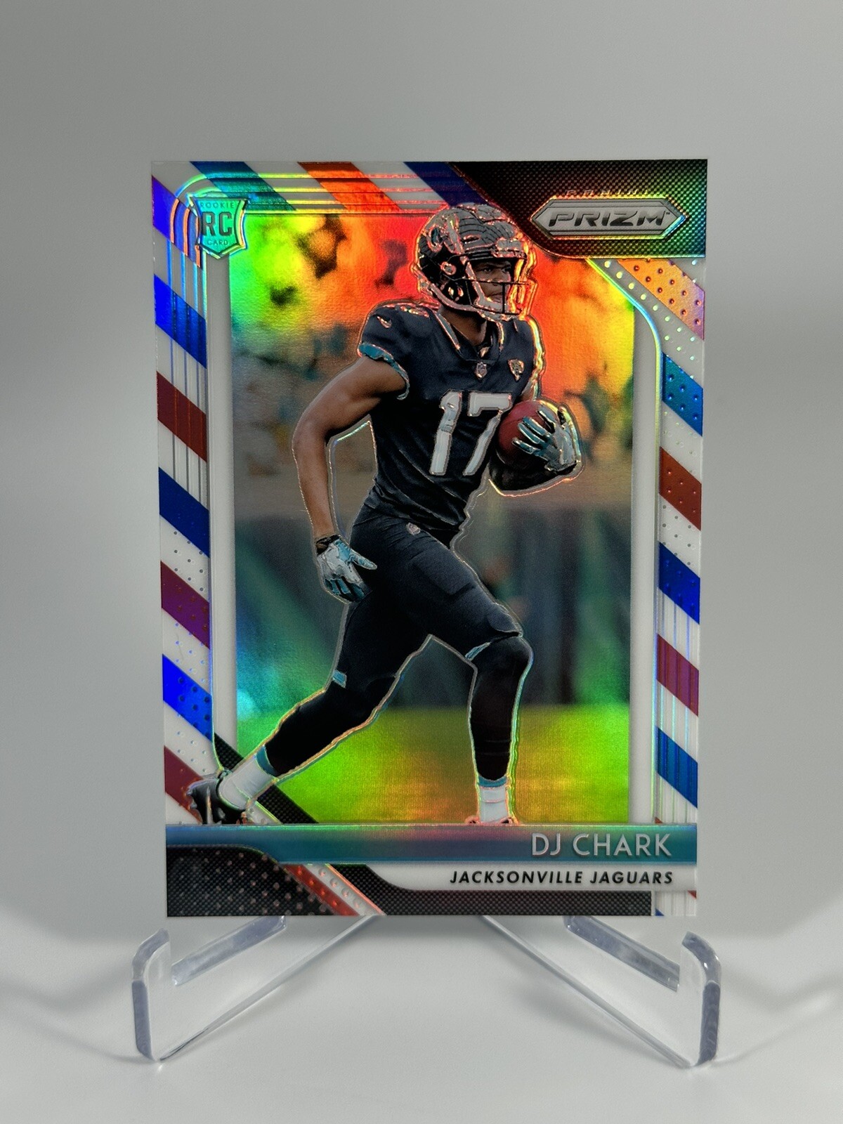 2018 Panini Prizm DJ Chark Red White Blue Prizm Rookie RC #223 Panthers